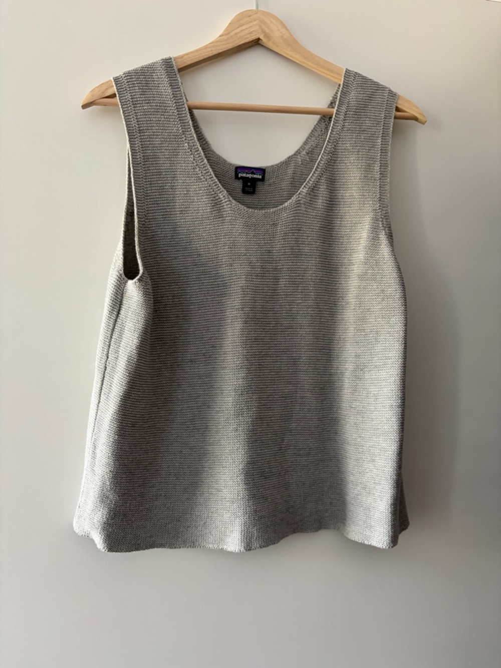Patagonia | W's Organic Cotton Spring Sweater Tank | Gray | Women’s Size M